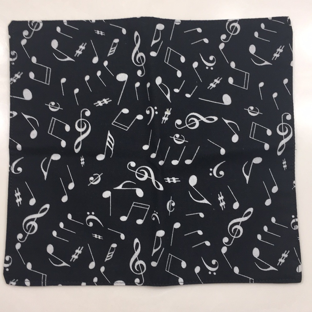 Musical Note & G Clef Pocket Square